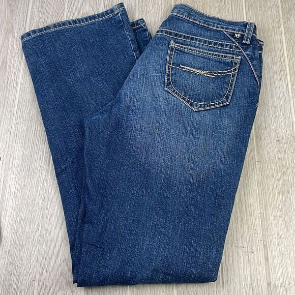 Rockie Women's Low Rise Medium Wash Denim Jeans Blue Size 8R - Picture 1 of 11